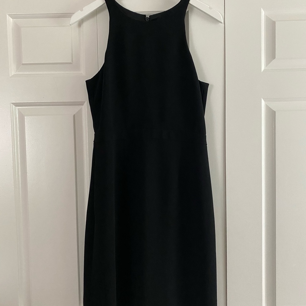 J. Crew racerback black dress with pockets